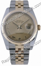 Swiss Rolex Oyster Perpetual Datejust 18kt Gold and Steel Mens W Swiss Rolex Oyster Perpetual Datejust 18kt Gold and Steel Mens W